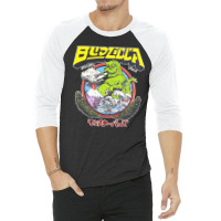 Budzilla, Budzilla Invades Hawaii, The Budzilla, Budzilla Art, Budzill 3/4 Sleeve Shirt | Artistshot