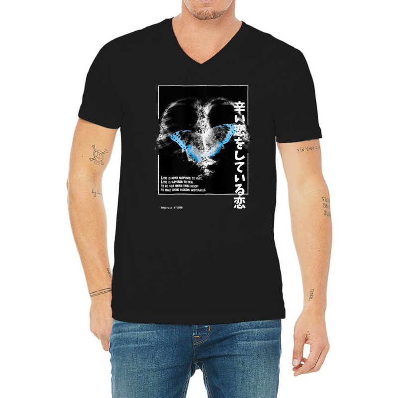 Butterfly In The Belly, The Butterfly In The Belly, Butterfly, In The  V-neck Tee | Artistshot