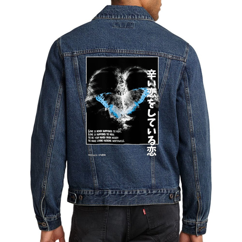 Butterfly In The Belly, The Butterfly In The Belly, Butterfly, In The  Men Denim Jacket | Artistshot