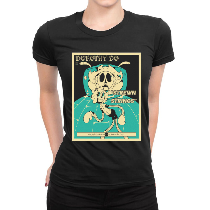 Strewn-strings-poster- Ladies Fitted T-Shirt by cm-arts | Artistshot