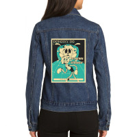 Strewn-strings-poster- Ladies Denim Jacket | Artistshot