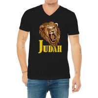 Roar Lion Tribe Judah Symbol Torah Hebrew Israelite V-neck Tee | Artistshot