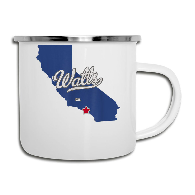 Watts California Los Angeles Ca Map T Shirt Camper Cup | Artistshot