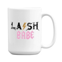 Vintage Leopard Skin Lash Babe Lash Artist Eyelash Lash Tech 15 Oz Coffee Mug | Artistshot