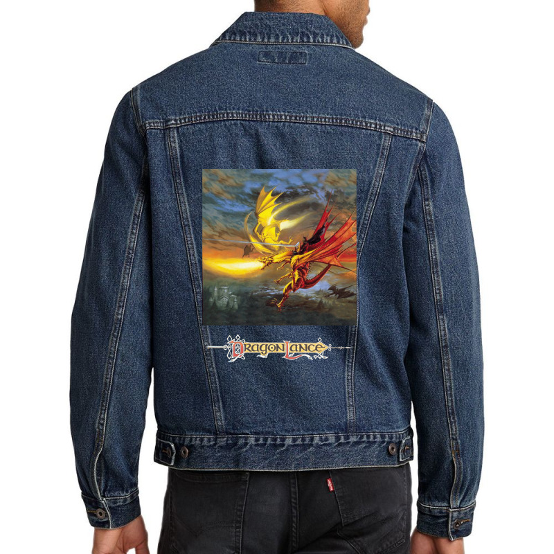 Dragonlance Legend Of Huma Artwork Men Denim Jacket by JefferyJohnson | Artistshot