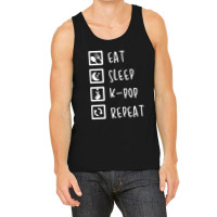 Eat Sleep K-pop Repeat Perfect Combination Music Shirt Essential Tank Top | Artistshot