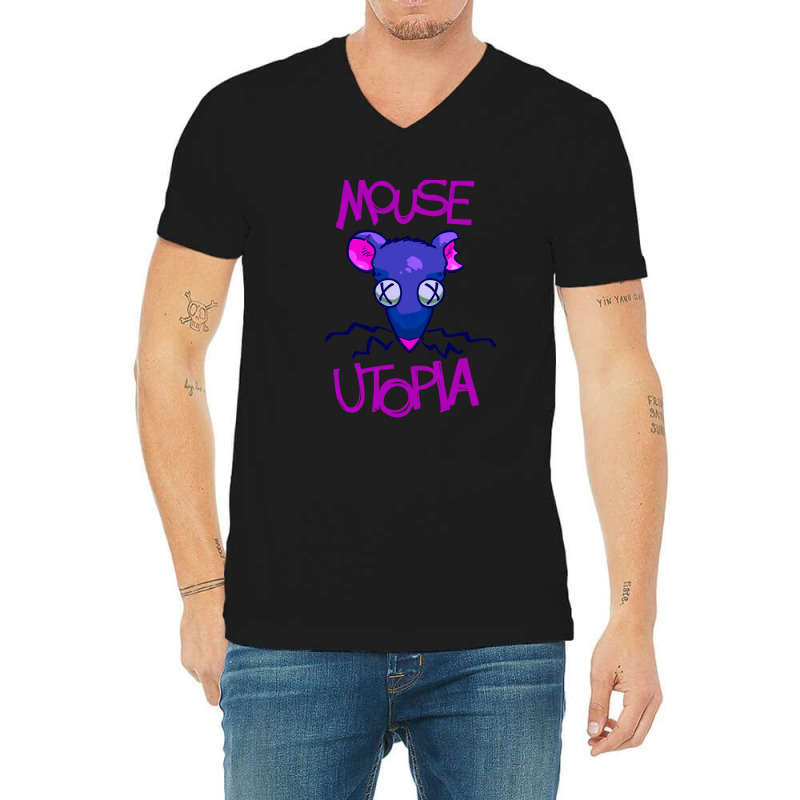 Mouse Utopia Png V-Neck Tee by cm-arts | Artistshot