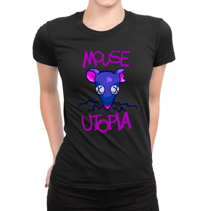 Mouse Utopia Png Ladies Fitted T-Shirt by cm-arts | Artistshot