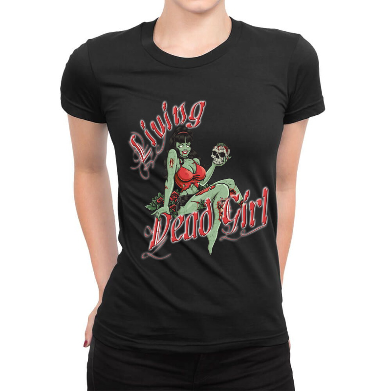 Living Dead Girl Ladies Fitted T-Shirt by CHRISTYWOODS | Artistshot