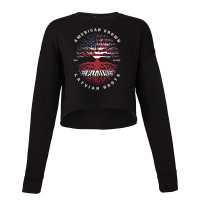 American Grown Latvian Roots Latvia Flag Cropped Sweater | Artistshot