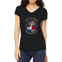 American Grown Panamanian Roots Panama Flag Women's V-neck T-shirt | Artistshot