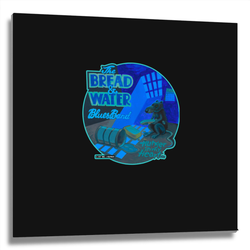 Even Rats Can Get The Blues---especially When They Gotta Live On Moldy Metal Print Square | Artistshot