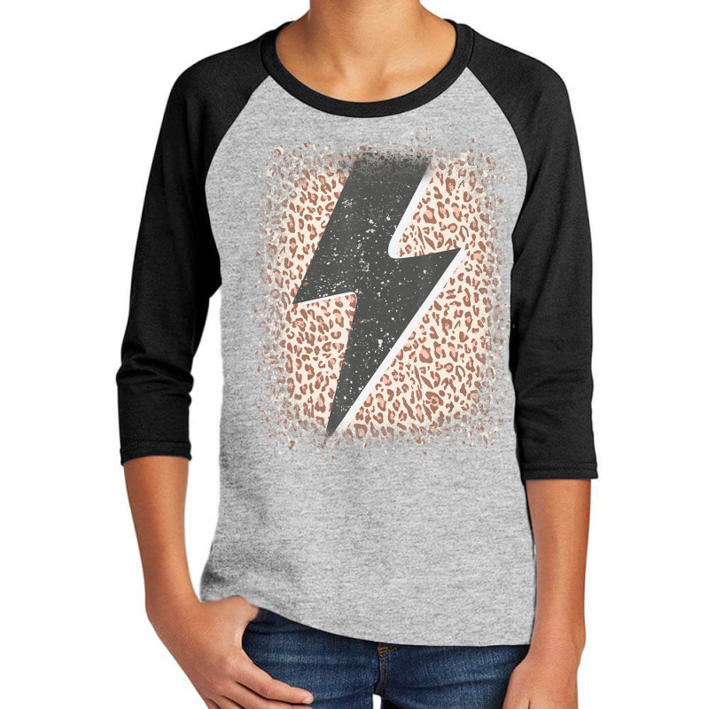 Womens Leopard Cheetah Thunder Print Cool Lightning Bolt Youth 3/4 Sleeve by cm-arts | Artistshot