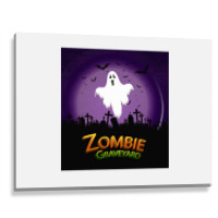 Zombie In Graveyard Metal Print Horizontal | Artistshot