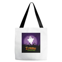 Zombie In Graveyard Tote Bags | Artistshot