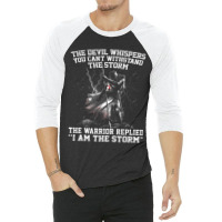 The Devil Whispered In My Ear I Whispered Back 3/4 Sleeve Shirt | Artistshot