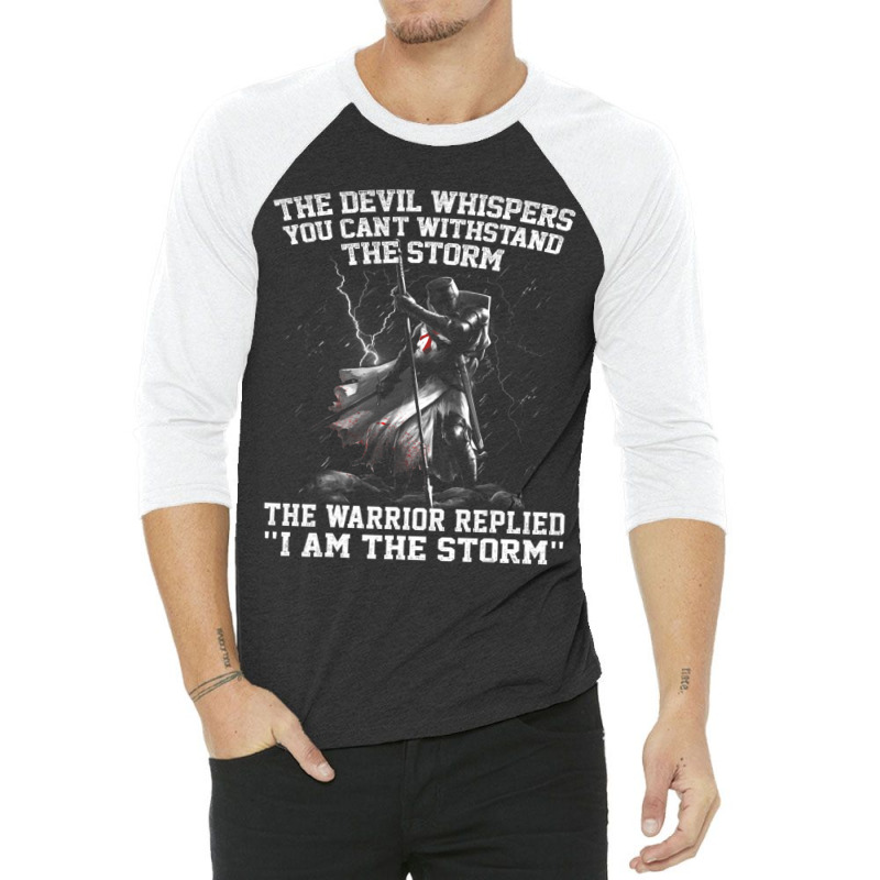 The Devil Whispered In My Ear I Whispered Back 3/4 Sleeve Shirt | Artistshot