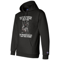 The Devil Whispered In My Ear I Whispered Back Champion Hoodie | Artistshot