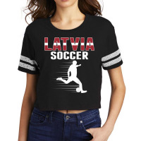 Latvia Soccer Lovers Jersey   Proud Latvian Football Fans Scorecard Crop Tee | Artistshot