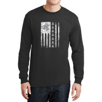 Bee Flag Honey Bees Keeper Lover Beekeeping Bee Themed Long Sleeve Shirts | Artistshot