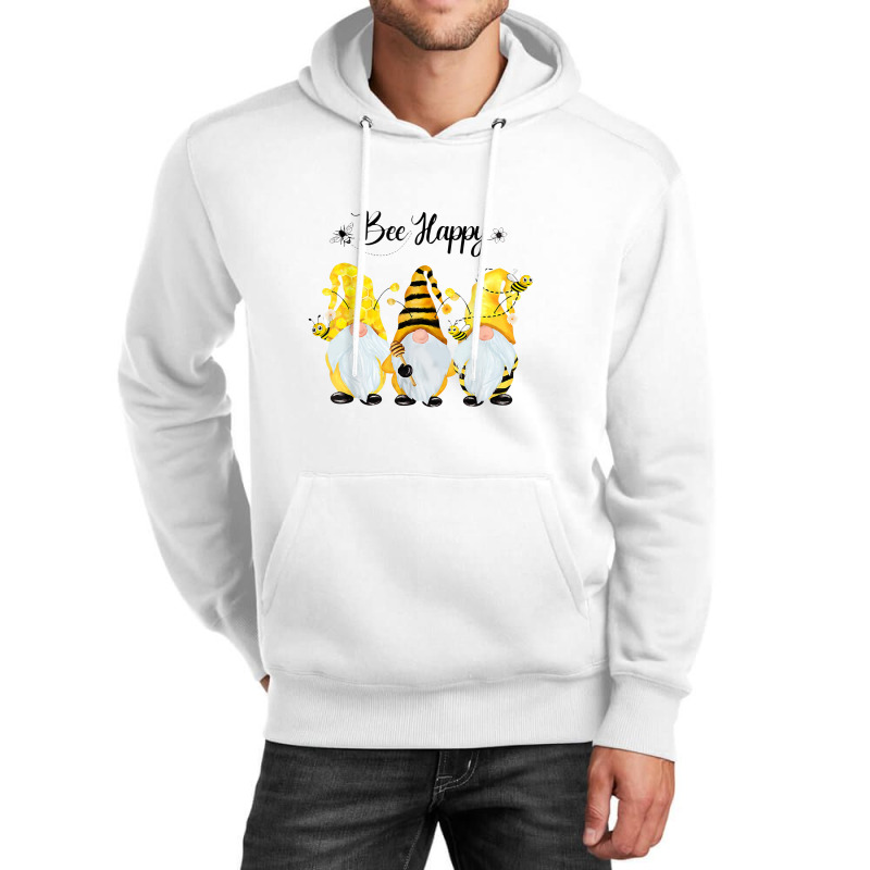 Bee Happy Bee Gnome Spring Unisex Hoodie | Artistshot