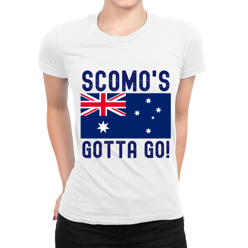 Get Rid Of Scomo - Scomo_s Gotta Go Ladies Fitted T-Shirt by cm-arts | Artistshot