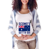 Get Rid Of Scomo - Scomo_s Gotta Go Maternity Scoop Neck T-shirt | Artistshot