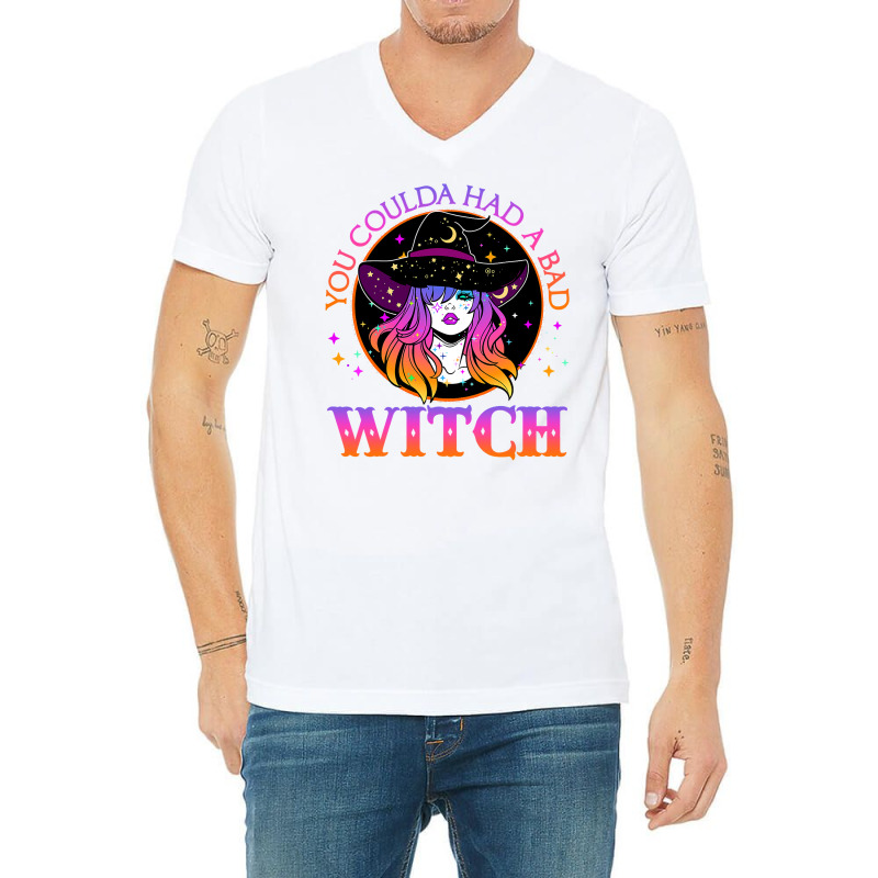 You Could Had A Bad Witch Halloween Costume Funny Witches T Shirt V-neck Tee | Artistshot