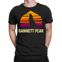 Retro Gannett Peak Wyoming National Park Wolfs Head T-shirt | Artistshot