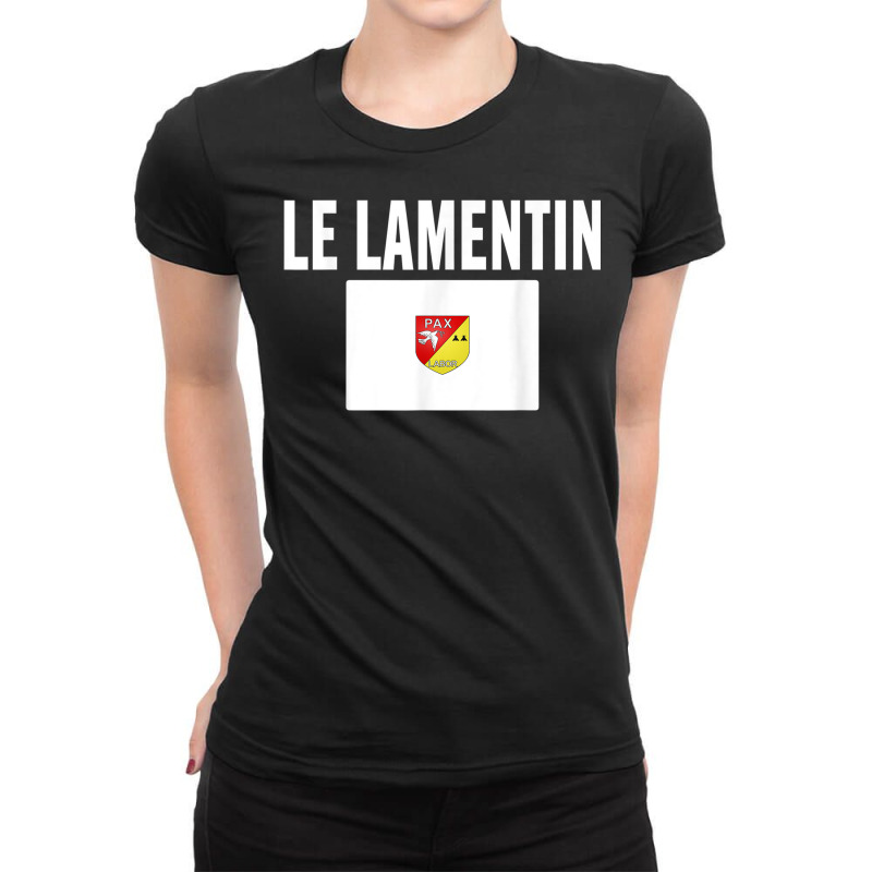 Le Lamentin Flag National France Pride Gift Ladies Fitted T-Shirt by Uniform | Artistshot