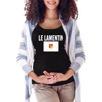 Le Lamentin Flag National France Pride Gift Maternity Scoop Neck T-shirt | Artistshot