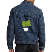 Albo Variegated Monstera Aficionado Men Denim Jacket | Artistshot