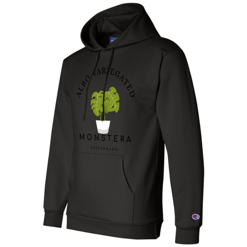 Albo Variegated Monstera Aficionado Champion Hoodie | Artistshot