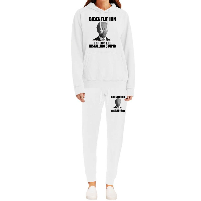 Bidenflation The Cost Of Installing Stupid Funny Anti Biden Hoodie & Jogger Set | Artistshot