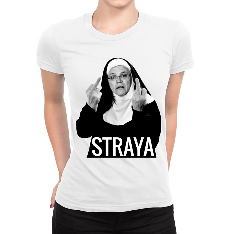 Scomo Nun Ladies Fitted T-Shirt by cm-arts | Artistshot