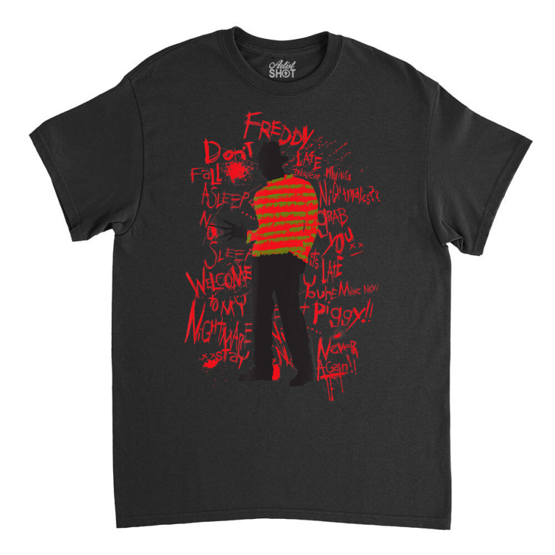 Nightmare On Elm Street Freddy Don't Fall Asleep Classic T-shirt by mckeebeckett3l9yxd | Artistshot