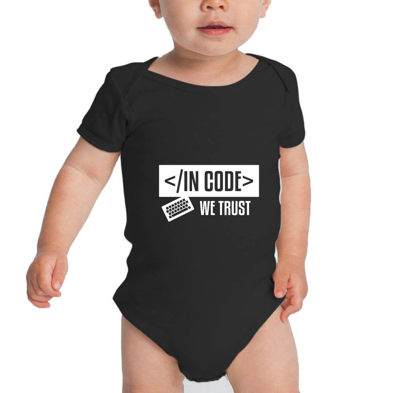 In Code We Trust Coder Programmer's Hub Shirt Baby Bodysuit | Artistshot