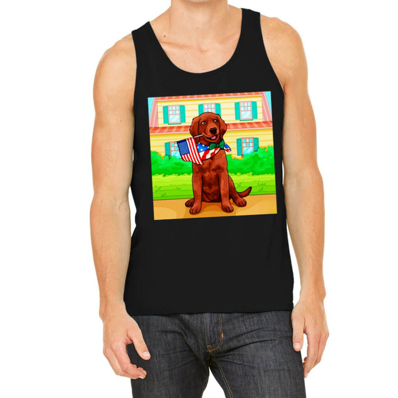 Puppy A M E R I C A N Tank Top by althubich | Artistshot