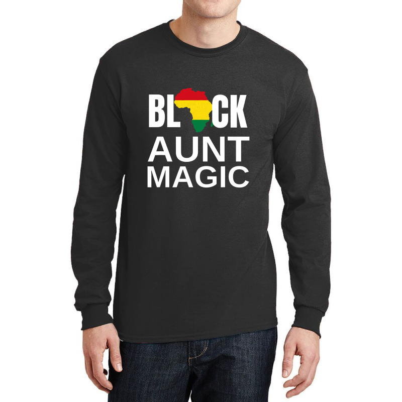 Black Aunt Magic Black History Month Gift African Womens Long Sleeve Shirts | Artistshot