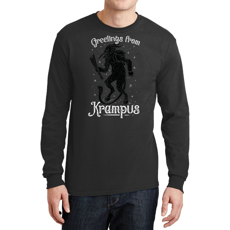 Greetings From Krampus, Fun Pre-germanic Paganism Long Sleeve Shirts | Artistshot