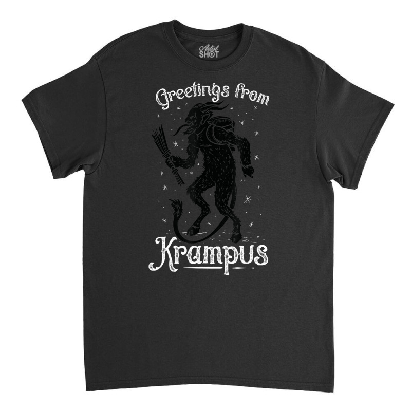 Greetings From Krampus, Fun Pre-germanic Paganism Classic T-shirt | Artistshot