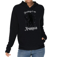 Greetings From Krampus, Fun Pre-germanic Paganism Lightweight Hoodie | Artistshot