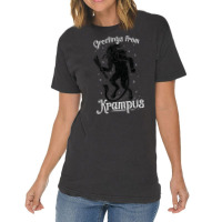 Greetings From Krampus, Fun Pre-germanic Paganism Vintage T-shirt | Artistshot