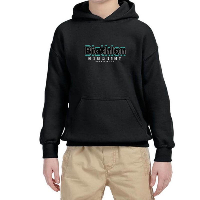 Biathlon Champ Youth Hoodie | Artistshot