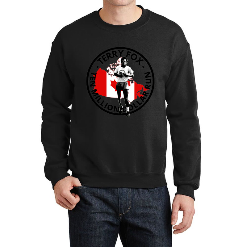 Terry Fox Ten Million Dollar Run Crewneck Sweatshirt by cm-arts | Artistshot