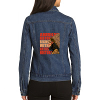 American History Is Native History Ladies Denim Jacket | Artistshot