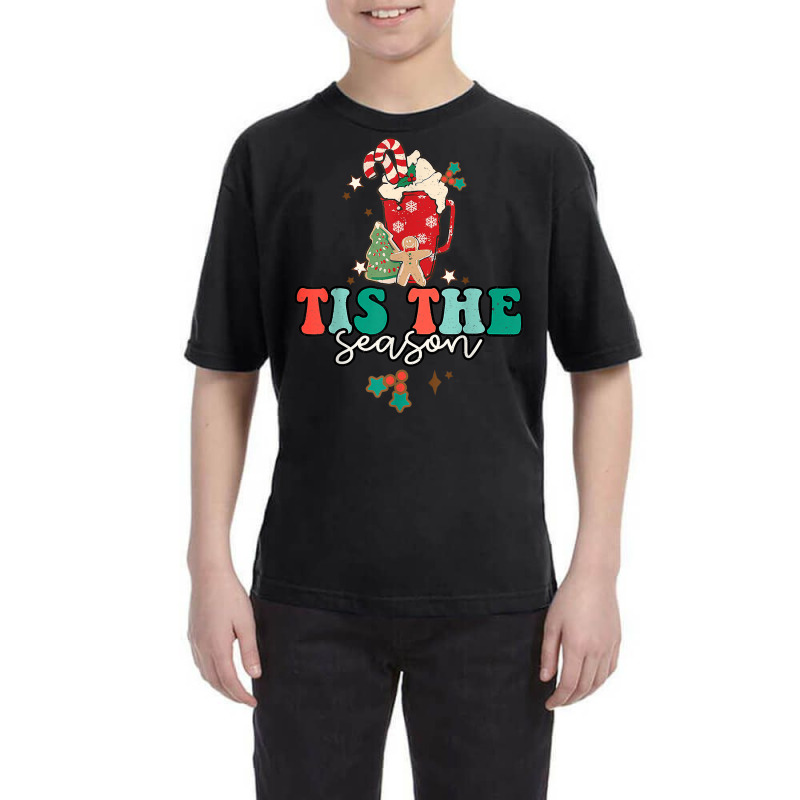 Tis The Season Christmas Vibes And Hot Cocoa Family Pajamas Youth Tee by Fashonus | Artistshot