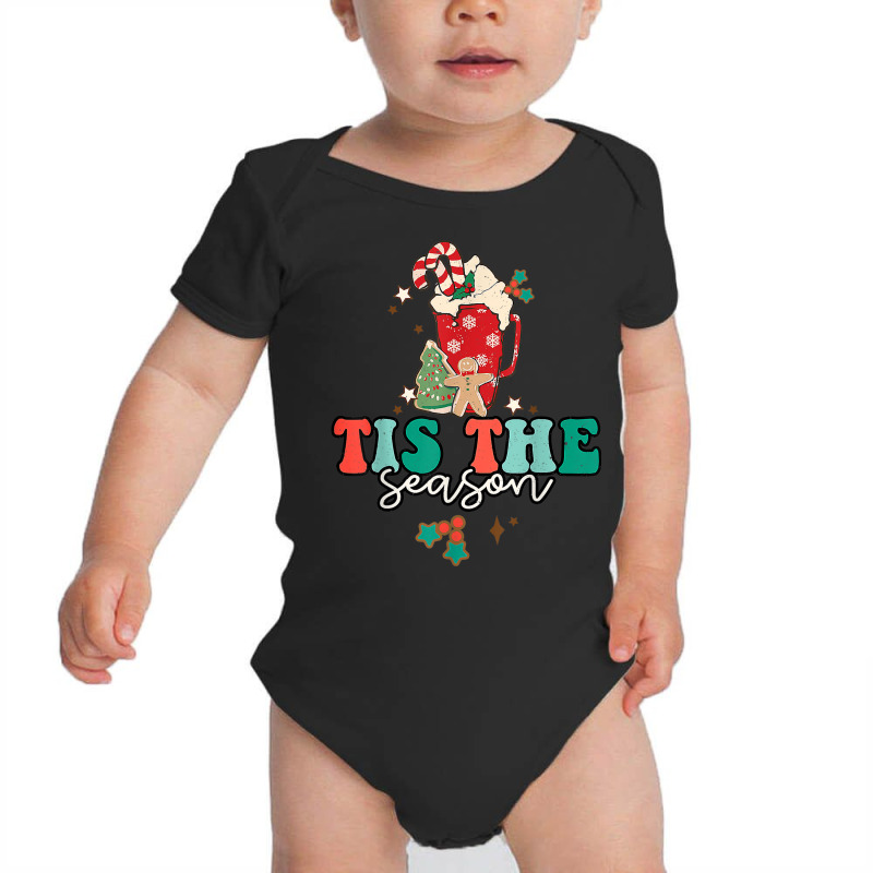 Tis The Season Christmas Vibes And Hot Cocoa Family Pajamas Baby Bodysuit by Fashonus | Artistshot