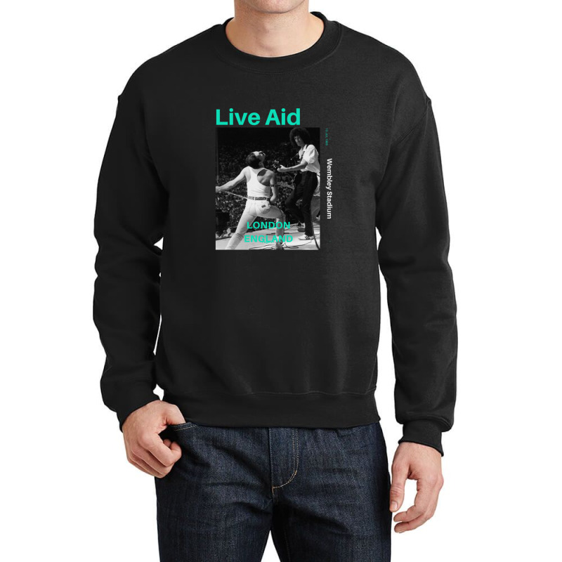 Live Aid At Wembley Essential 1 Crewneck Sweatshirt by cm-arts | Artistshot