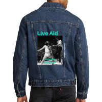 Live Aid At Wembley Essential 1 Men Denim Jacket | Artistshot